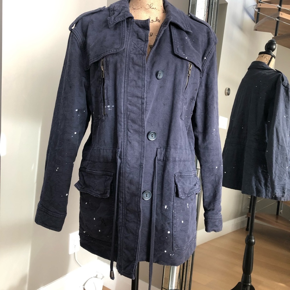 Free People Distressed Utility jacket, size small